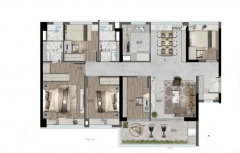 <b>户型采用四开间朝南设想</b> 